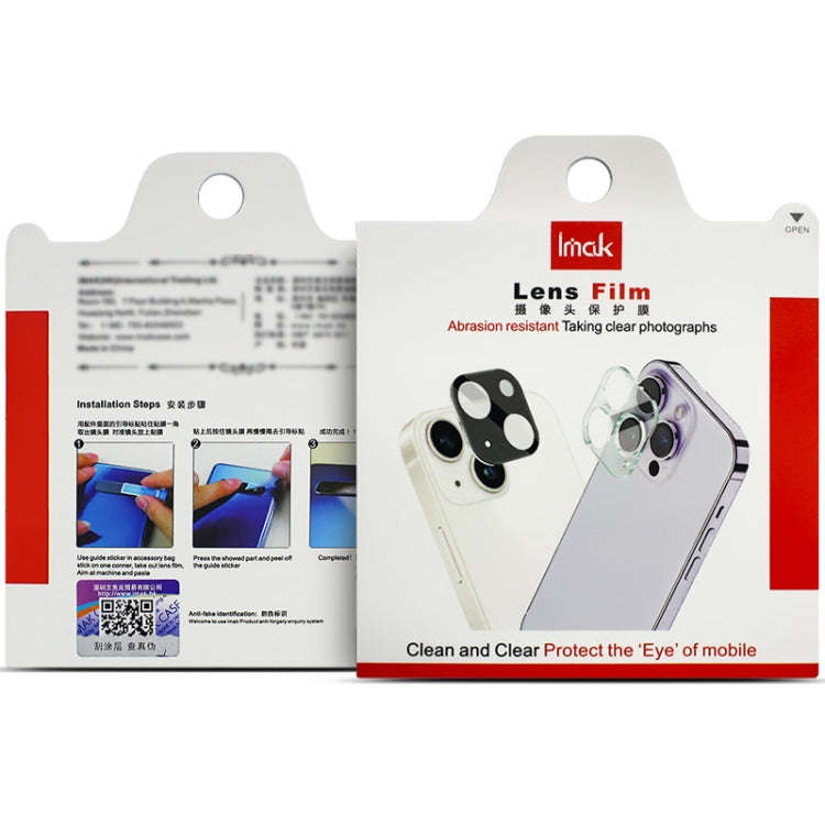 For Xiaomi 14T imak High Definition Integrated Glass Lens Film Black Version