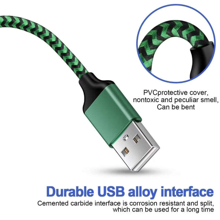 USB-A to Dual 3.5mm Integrated Style Audio Adapter Cable, Length:1m(Green)