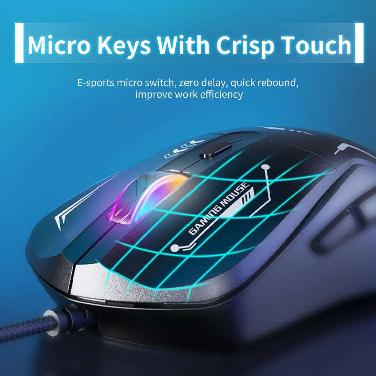 ONIKUMA CW917 RGB 3600DPI Wired Mouse(Black)