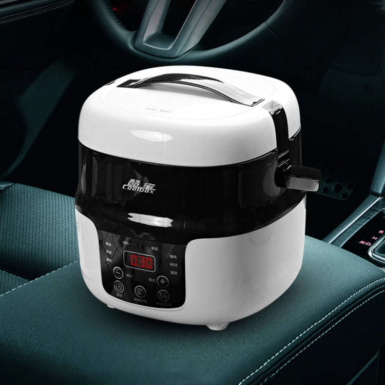 COOLBOX Vehicle Multi-function Mini Rice Cooker Capacity: 2.0L, Version:12V Current-limiting