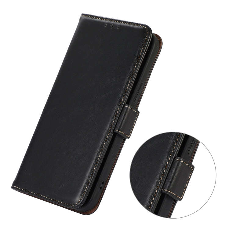 For Sony Xperia 10 VI Magnetic Crazy Horse Texture Genuine Leather RFID Phone Case(Black)