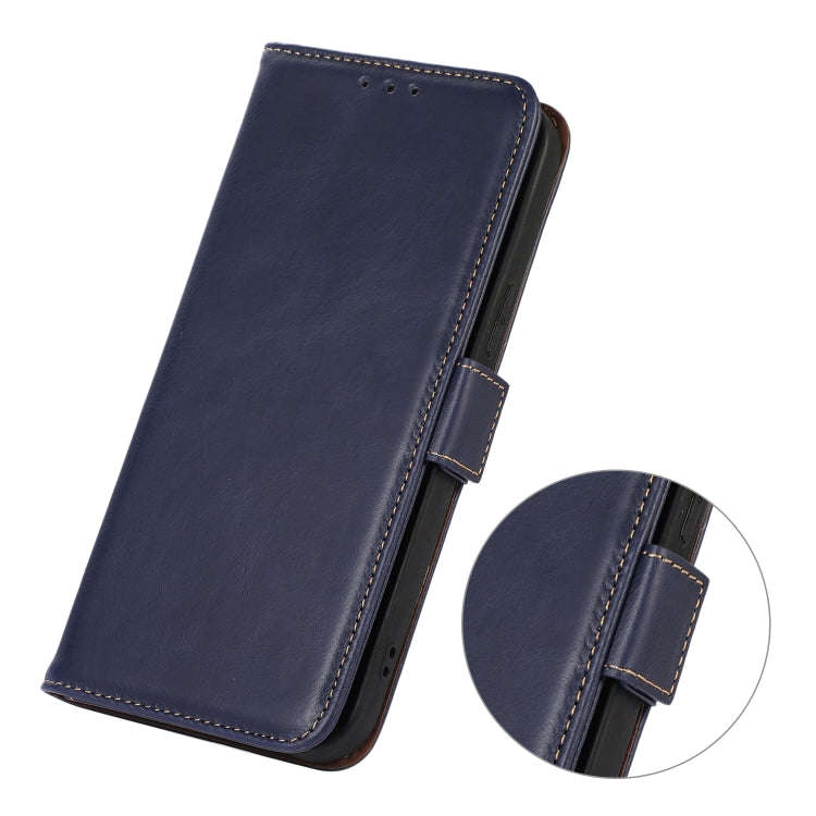 For Sony Xperia 10 VI Magnetic Crazy Horse Texture Genuine Leather RFID Phone Case(Blue)