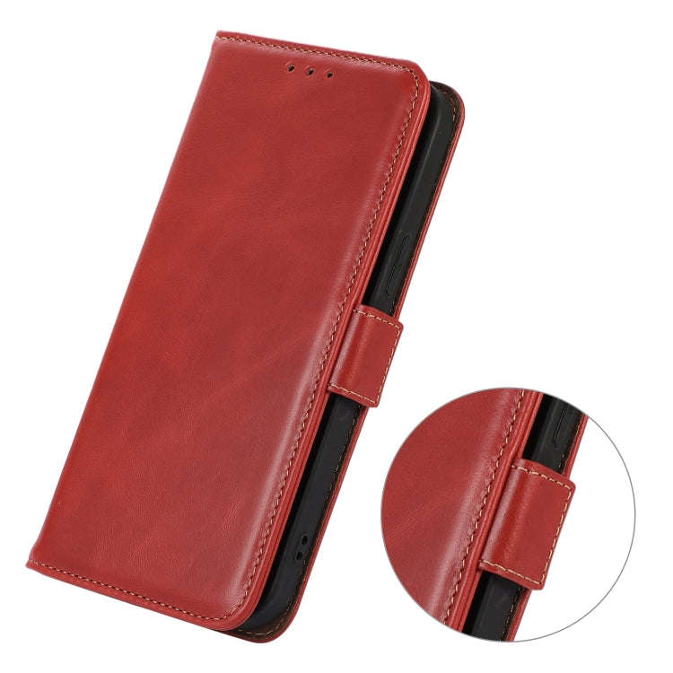 For Sony Xperia 1 VI Magnetic Crazy Horse Texture Genuine Leather RFID Phone Case(Red)
