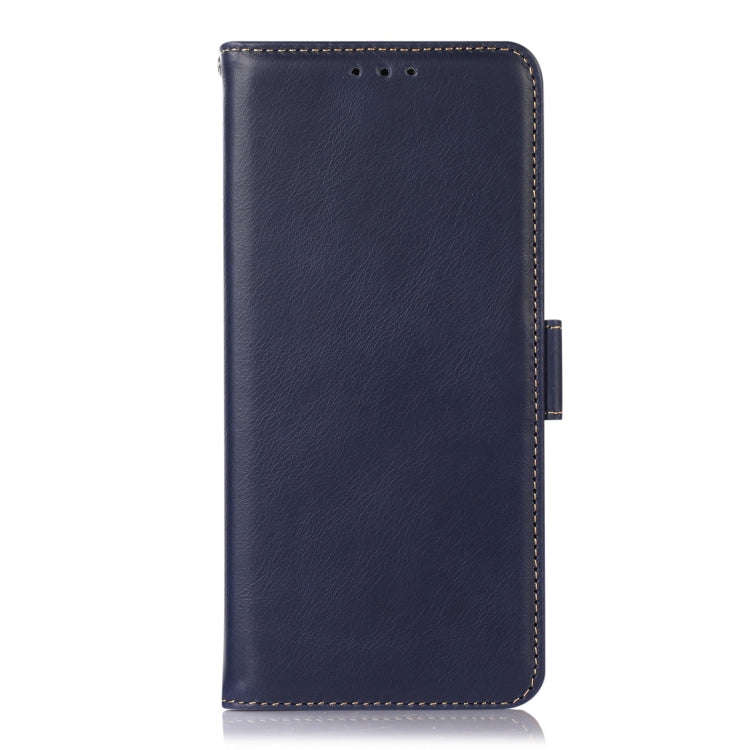 For Sony Xperia 1 VI Magnetic Crazy Horse Texture Genuine Leather RFID Phone Case(Blue)