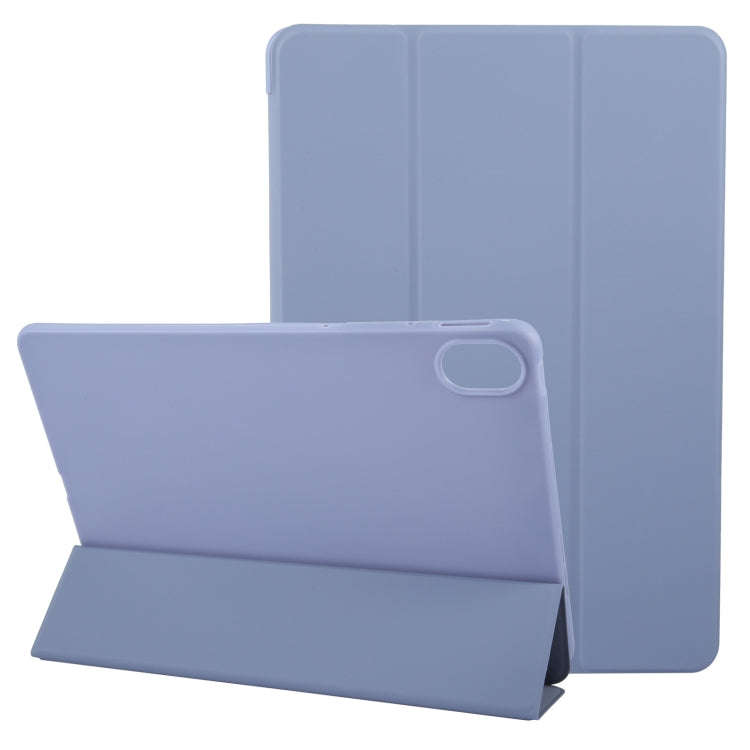 For Huawei MatePad 11.5 S GEBEI 3-folding Holder Shockproof Flip Leather Tablet Case(Purple)