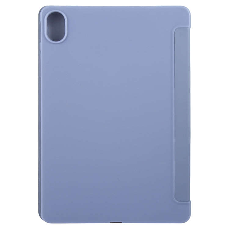 For Huawei MatePad 11.5 S GEBEI 3-folding Holder Shockproof Flip Leather Tablet Case(Purple)