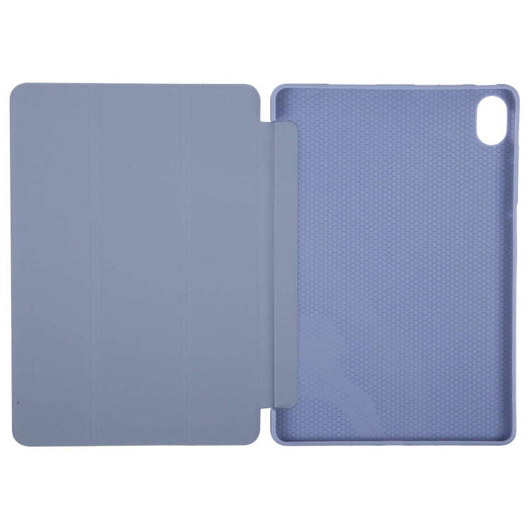 For Huawei MatePad 11.5 S GEBEI 3-folding Holder Shockproof Flip Leather Tablet Case(Purple)