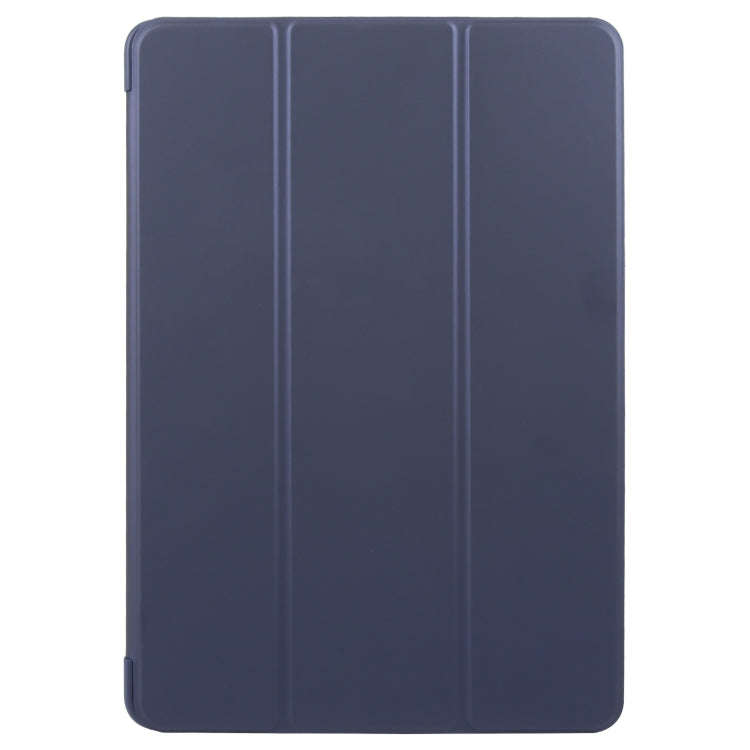 For Huawei MatePad 11.5 S GEBEI 3-folding Holder Shockproof Flip Leather Tablet Case(Dark Blue)