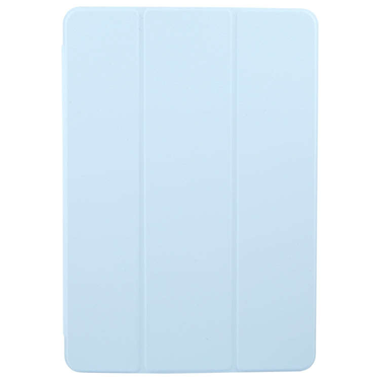For Huawei MatePad 11.5 S GEBEI 3-folding Holder Shockproof Flip Leather Tablet Case(Sky Blue)