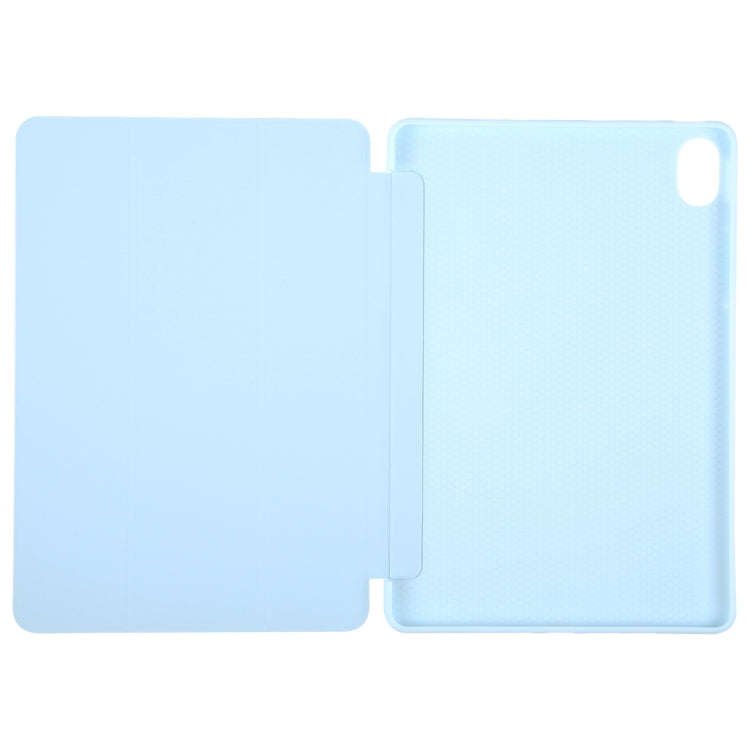 For Huawei MatePad 11.5 S GEBEI 3-folding Holder Shockproof Flip Leather Tablet Case(Sky Blue)