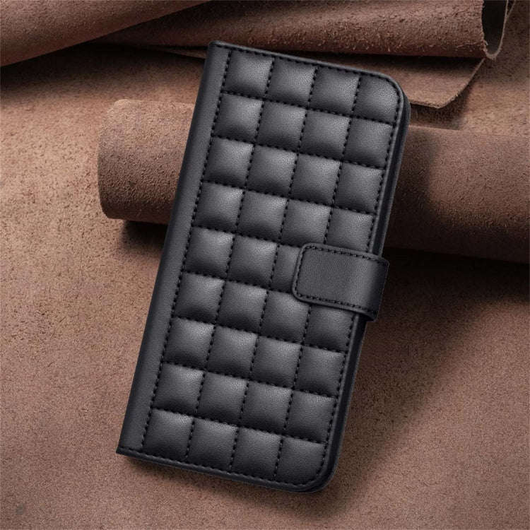 For Motorola Edge 40 5G Square Texture Leather Phone Case(Black)
