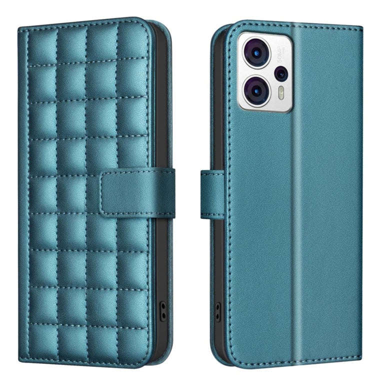 For Motorola Moto G13 4G / G23 4G / G53 5G Square Texture Leather Phone Case(Green)