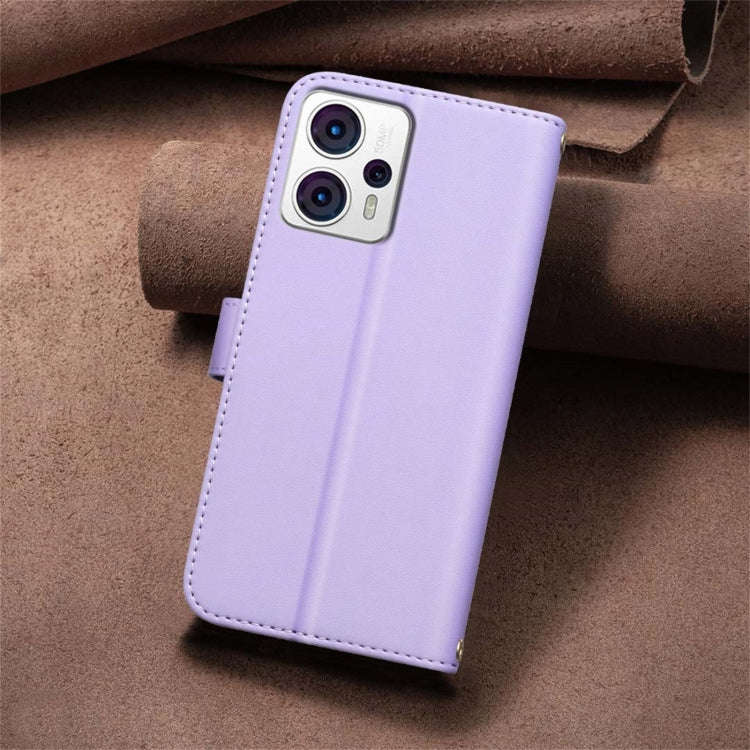 For Motorola Moto G13 4G / G23 4G / G53 5G Square Texture Leather Phone Case(Purple)