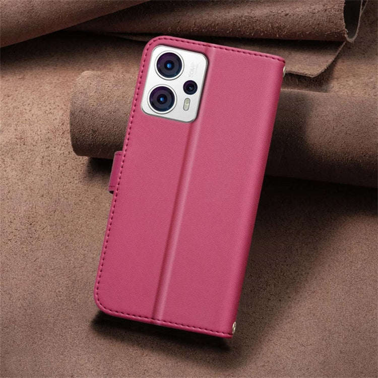 For Motorola Moto G13 4G / G23 4G / G53 5G Square Texture Leather Phone Case(Red)