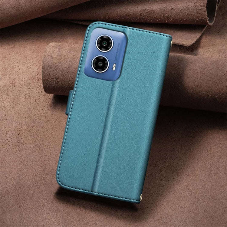 For Motorola Moto G34 5G / G45 5G Square Texture Leather Phone Case(Green)