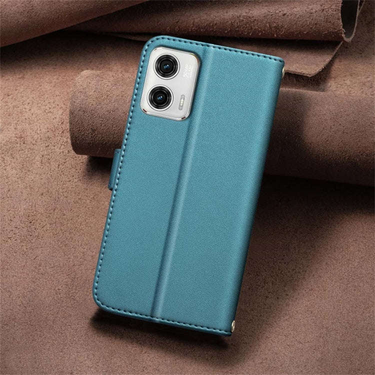 For Motorola Moto G73 5G Square Texture Leather Phone Case(Green)