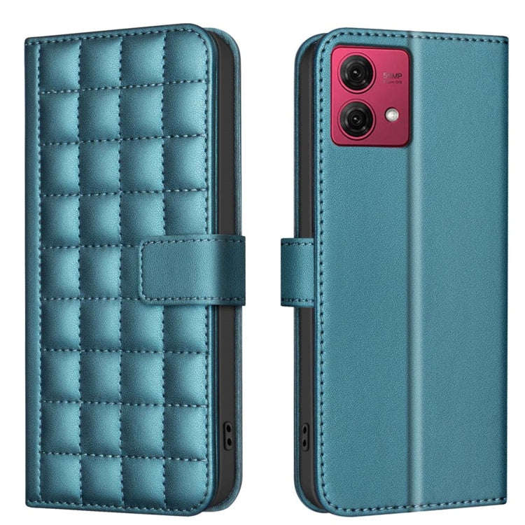 For Motorola Moto G84 5G Square Texture Leather Phone Case(Green)