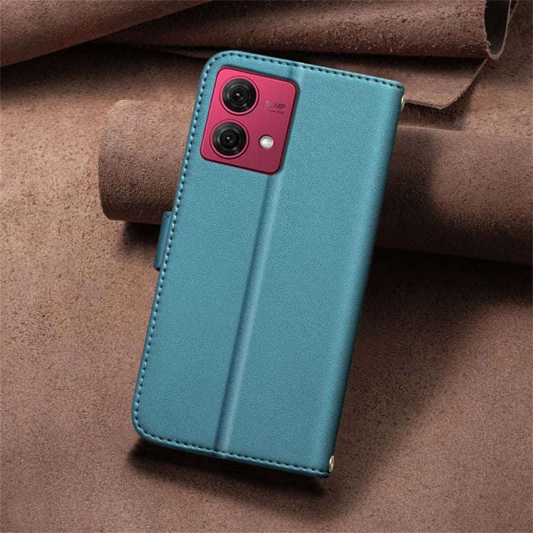 For Motorola Moto G84 5G Square Texture Leather Phone Case(Green)