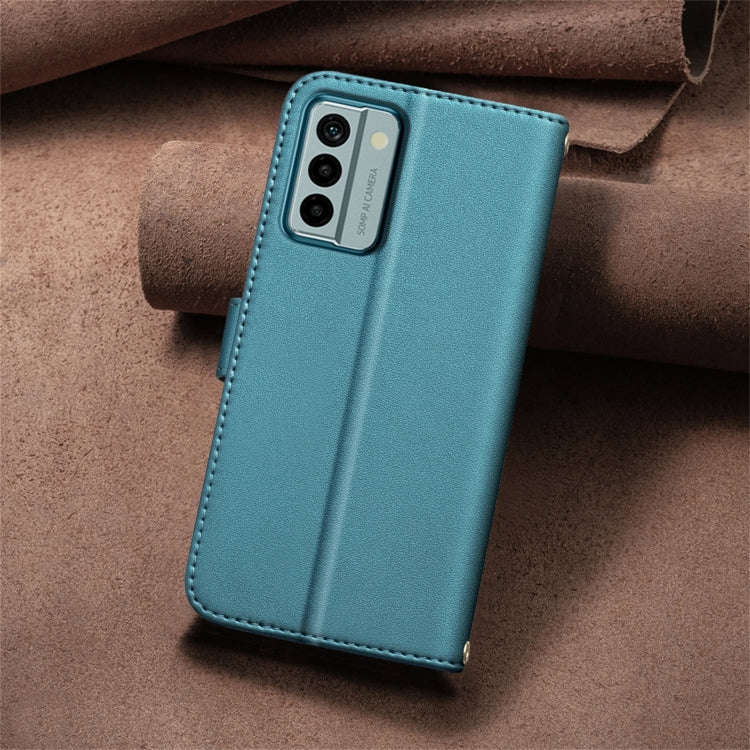 For Nokia G22 Square Texture Leather Phone Case(Green)