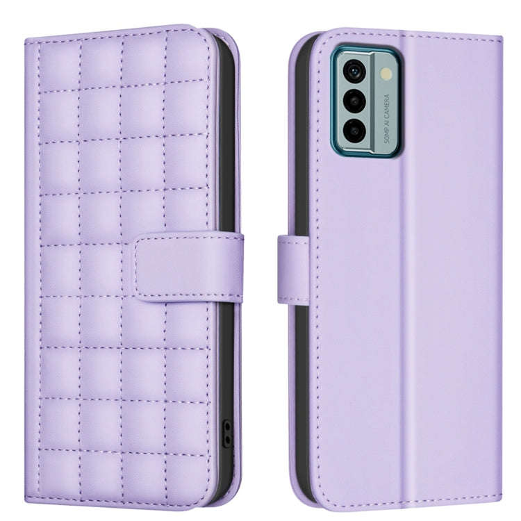 For Nokia G22 Square Texture Leather Phone Case(Purple)