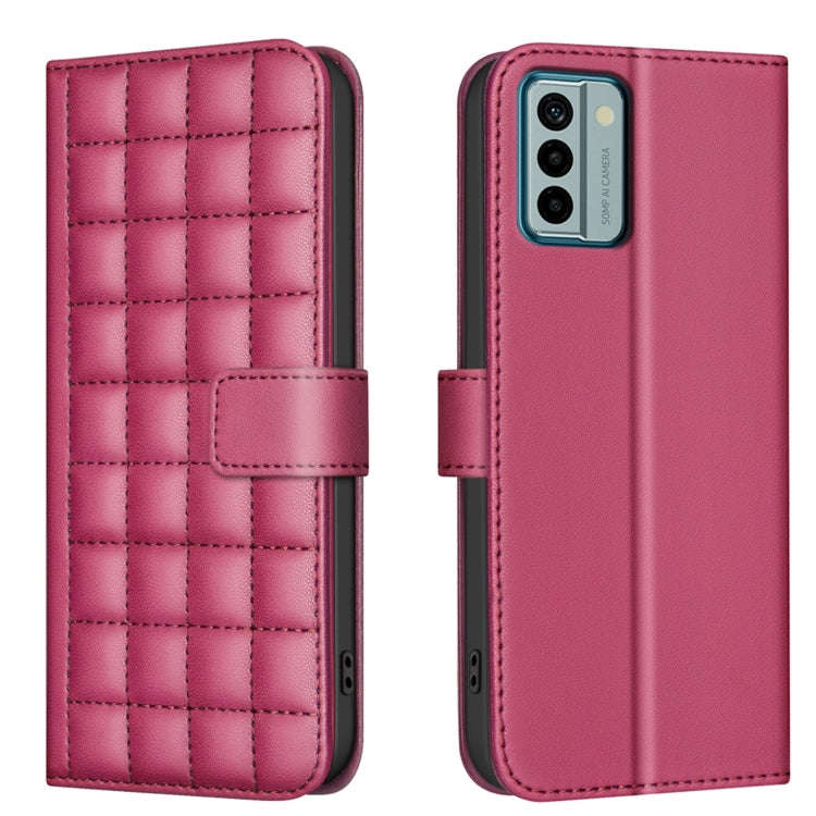 For Nokia G22 Square Texture Leather Phone Case(Red)