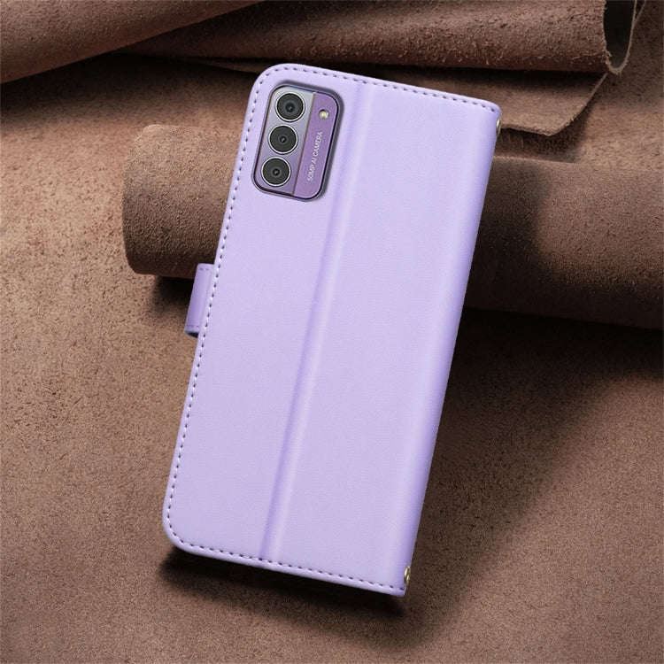 For Nokia G42 / G310 Square Texture Leather Phone Case(Purple)