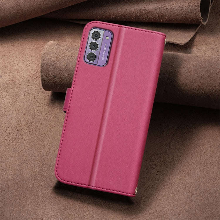 For Nokia G42 / G310 Square Texture Leather Phone Case(Red)