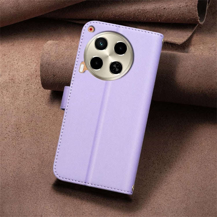 For Tecno Camon 30 5G / 4G Square Texture Leather Phone Case(Purple)