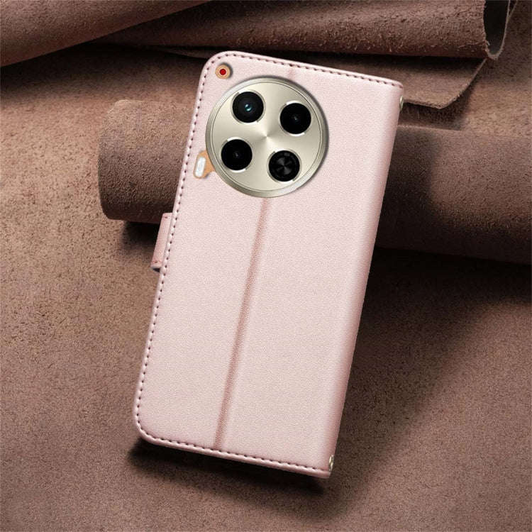 For Tecno Camon 30 5G / 4G Square Texture Leather Phone Case(Rose Gold)