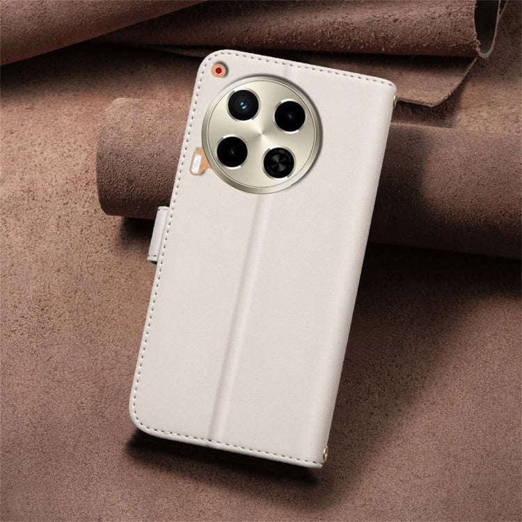 For Tecno Camon 30 5G / 4G Square Texture Leather Phone Case(Beige)