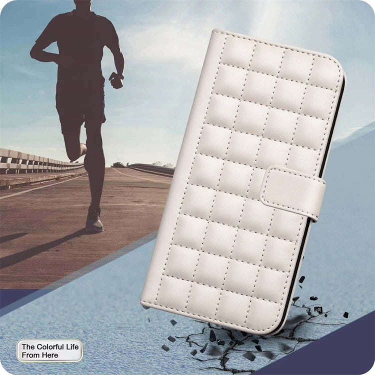 For Tecno Camon 30 5G / 4G Square Texture Leather Phone Case(Beige)