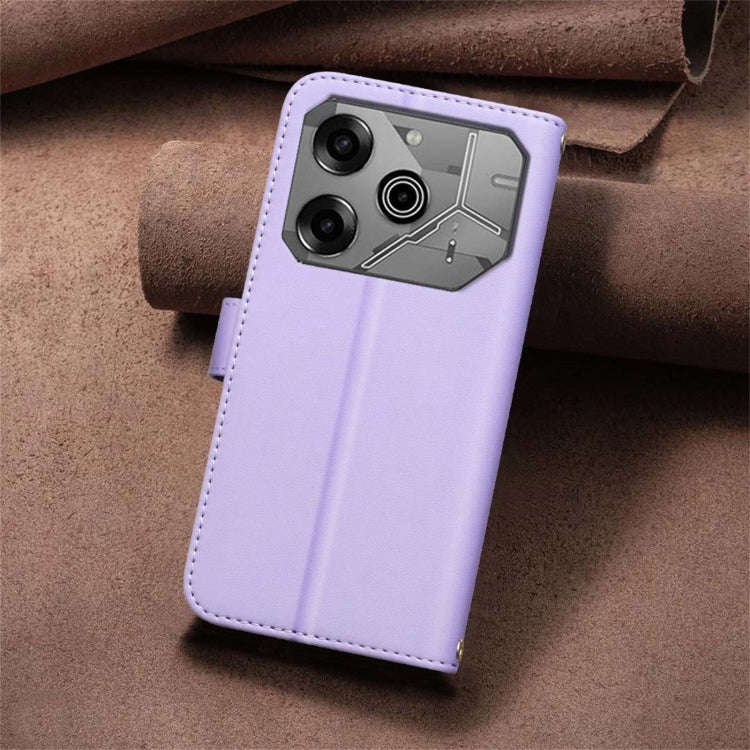 For Tecno Pova 6 / 6 Pro 5G Square Texture Leather Phone Case(Purple)