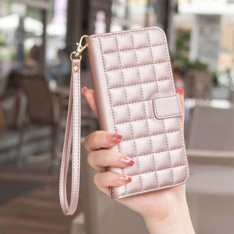 For Tecno Pova 6 / 6 Pro 5G Square Texture Leather Phone Case(Rose Gold)