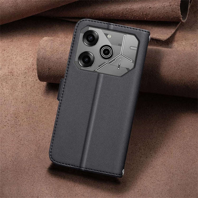 For Tecno Pova 6 / 6 Pro 5G Square Texture Leather Phone Case(Black)