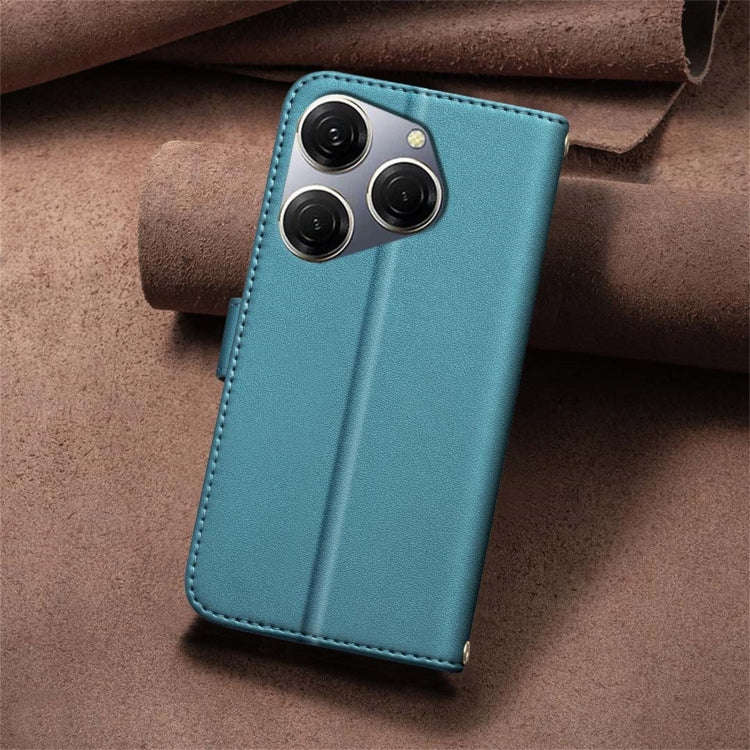 For Tecno Spark 20 Pro Square Texture Leather Phone Case(Green)