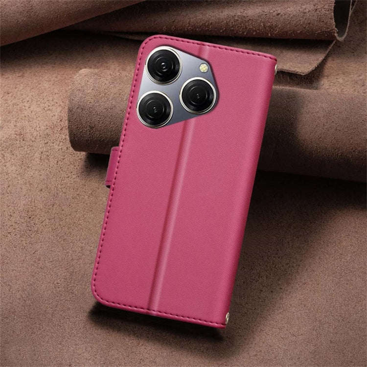 For Tecno Spark 20 Pro Square Texture Leather Phone Case(Red)