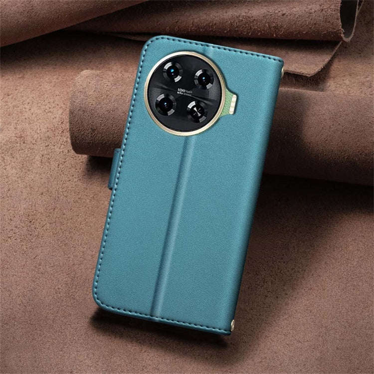 For Tecno Spark 20 Pro+ Square Texture Leather Phone Case(Green)