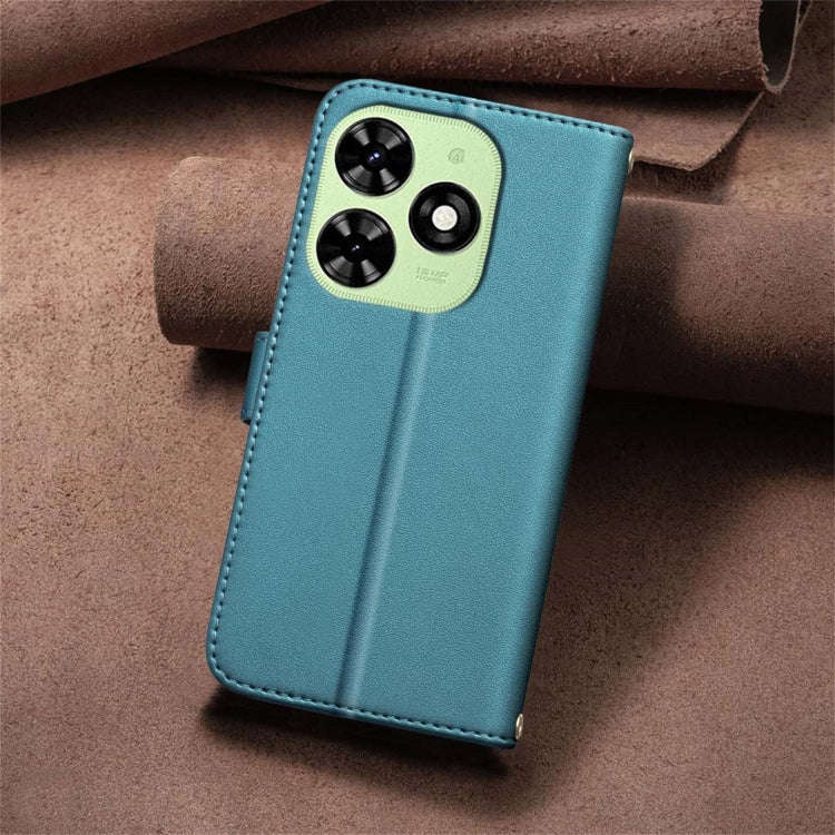 For Tecno Spark Go 2024 / 20C / Pop 8 Square Texture Leather Phone Case(Green)