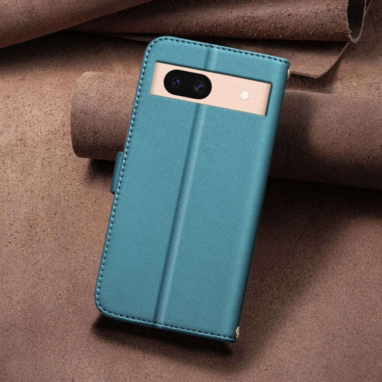 For Google Pixel 8a Square Texture Leather Phone Case(Green)
