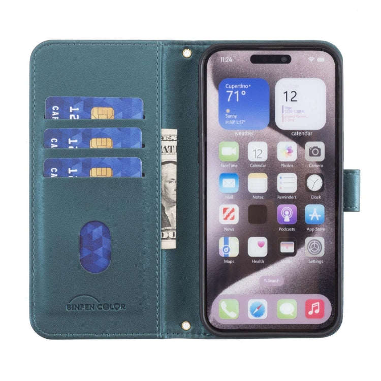 For Google Pixel 8a Square Texture Leather Phone Case(Green)
