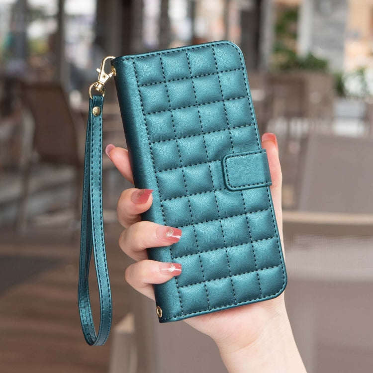 For Google Pixel 8a Square Texture Leather Phone Case(Green)