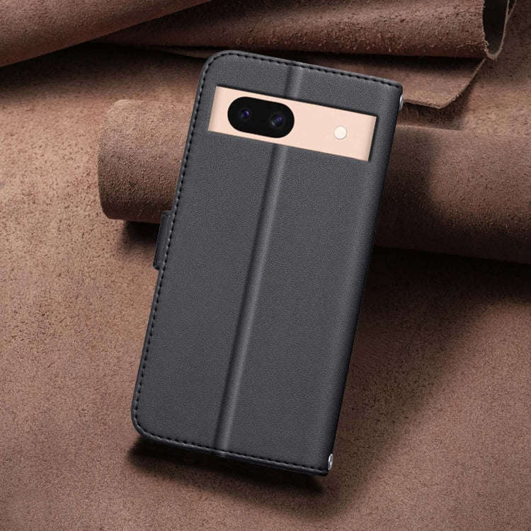 For Google Pixel 8a Square Texture Leather Phone Case(Black)