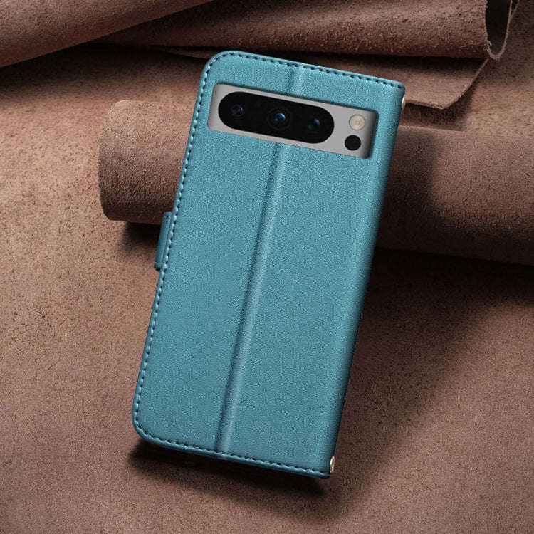 For Google Pixel 8 Pro Square Texture Leather Phone Case(Green)