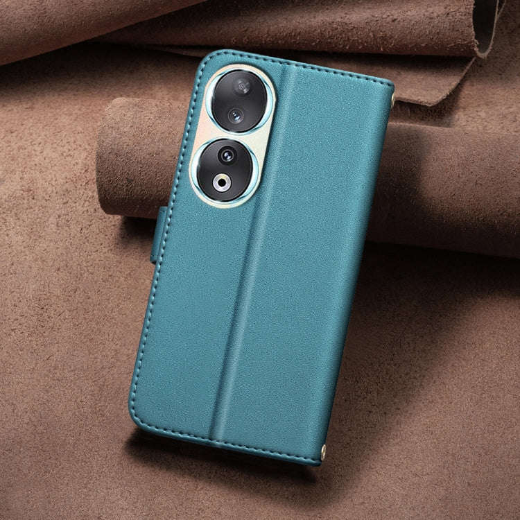For Honor 90 5G Square Texture Leather Phone Case(Green)