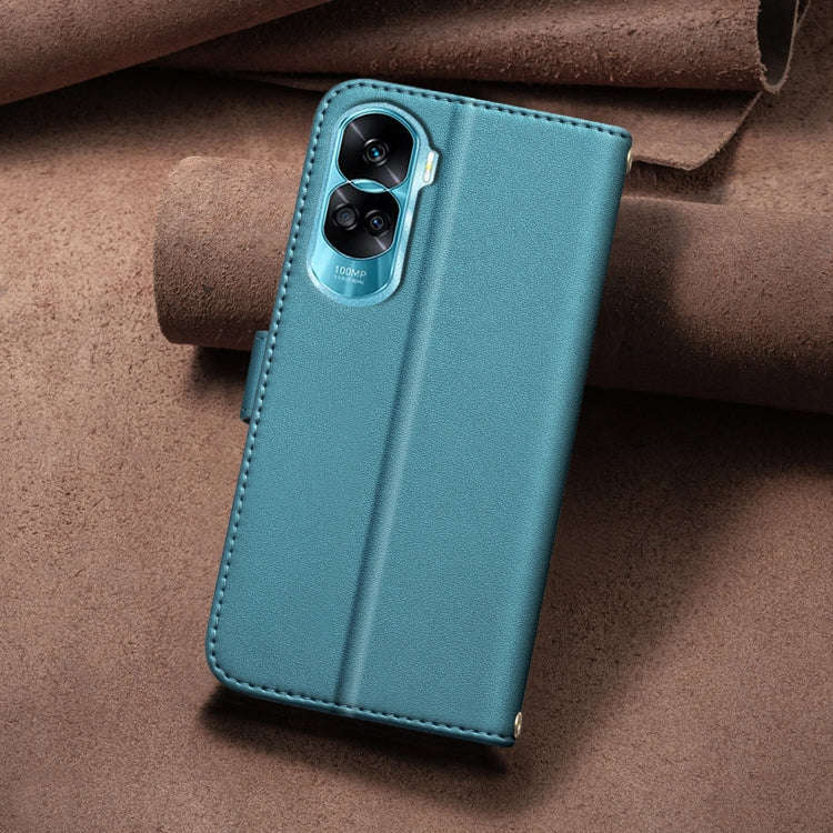 For Honor 90 Lite / X50i Square Texture Leather Phone Case(Green)