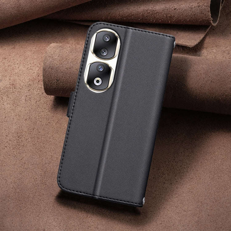 For Honor 90 Pro Square Texture Leather Phone Case(Black)