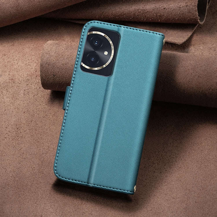 For Honor 100 Square Texture Leather Phone Case(Green)