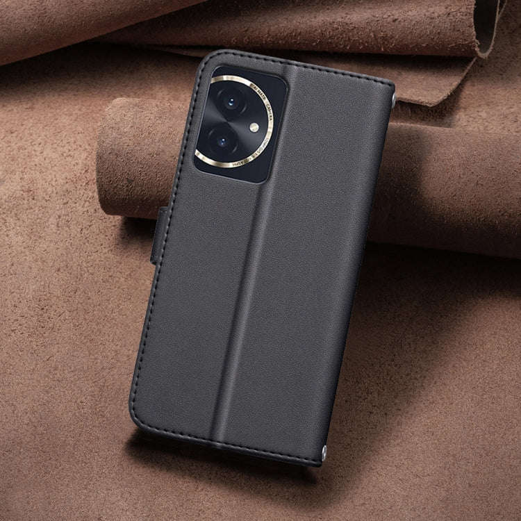 For Honor 100 Square Texture Leather Phone Case(Black)