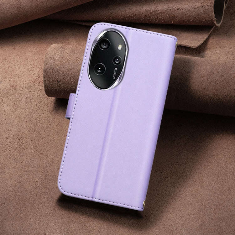 For Honor 100 Pro Square Texture Leather Phone Case(Purple)