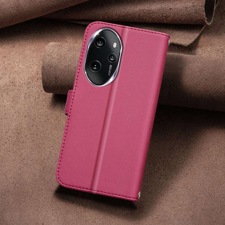 For Honor 100 Pro Square Texture Leather Phone Case(Red)